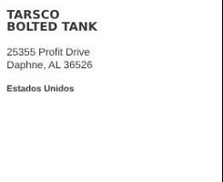 Tarsco Bolted Tank Daphne