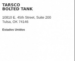 Tarsco Bolted Tank Tulsa