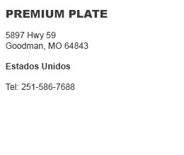 Premium Plate Goodman