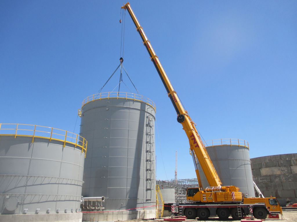 chemical storage tanks