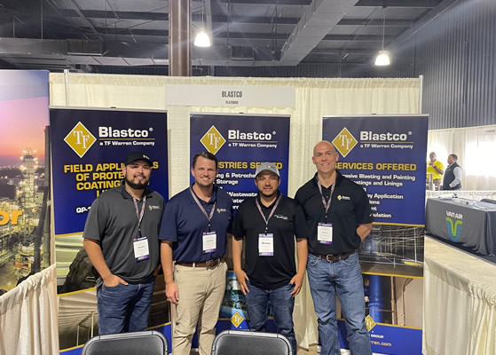 Blastco exhibiting at the Houston Coatings Society Trade Show